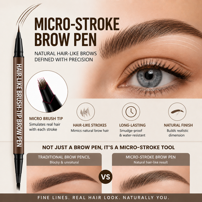 Hair-Like Brow Pen – Smudge-Proof, Long-Lasting Natural Eyebrow Pencil