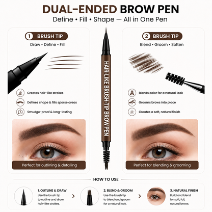 Hair-Like Brow Pen – Smudge-Proof, Long-Lasting Natural Eyebrow Pencil